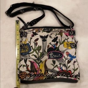 Fabric “Peace” purse
